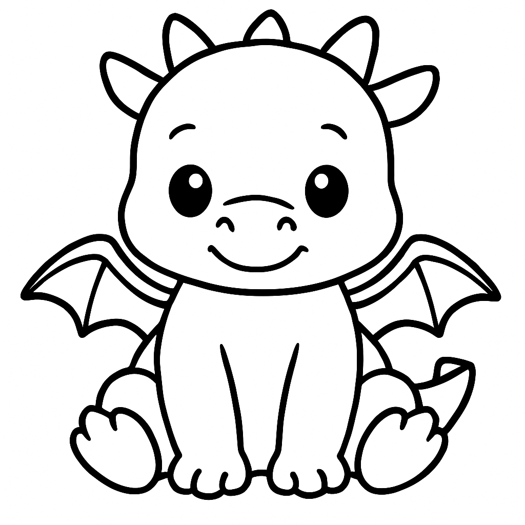 Baby Dragon coloring page