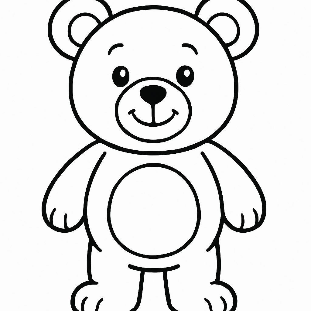 Bear coloring page