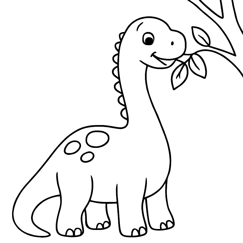 Brachiosaurus coloring page