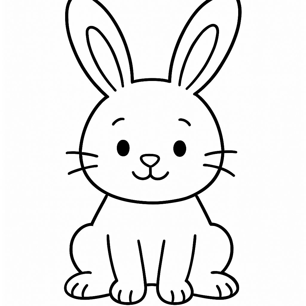Bunny coloring page