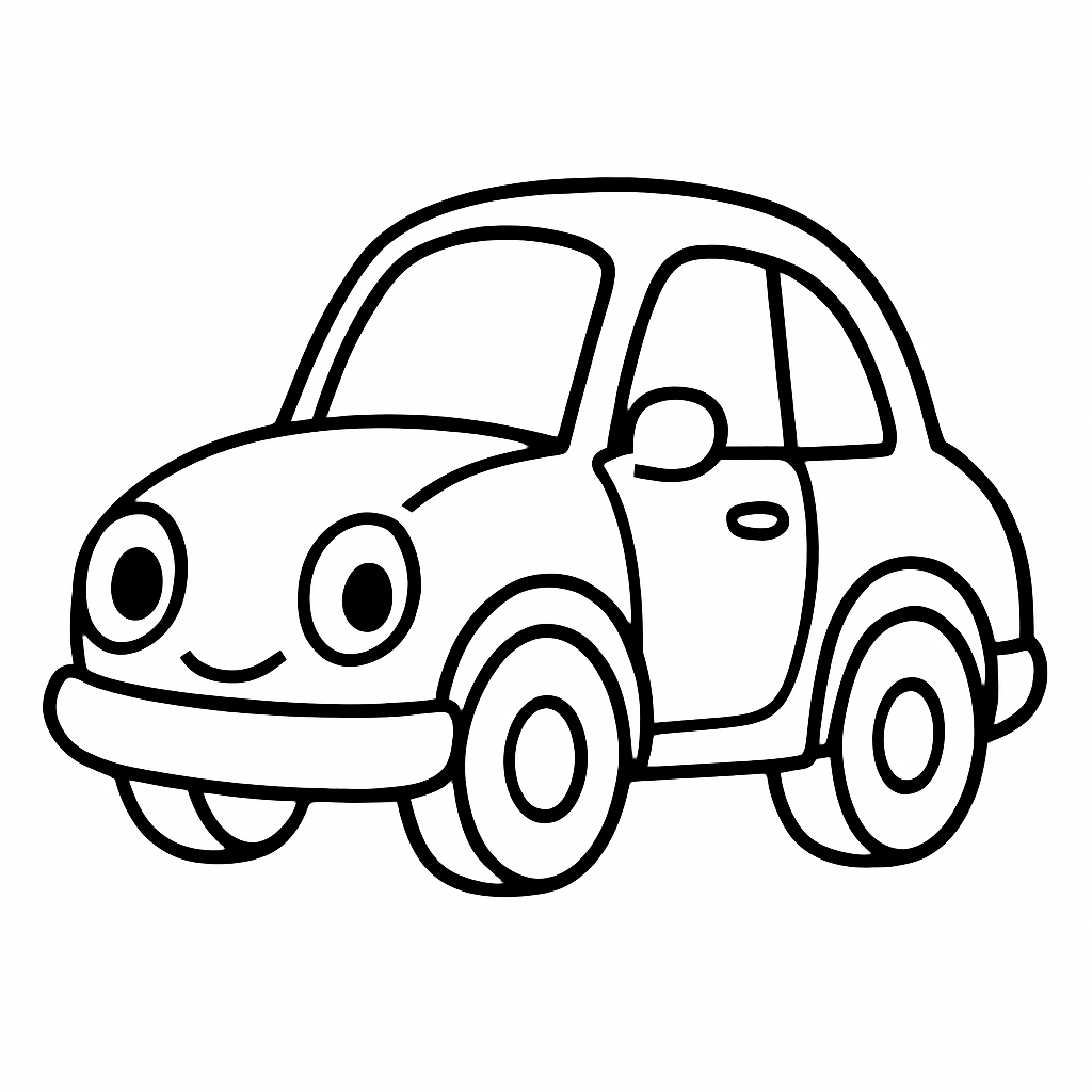 Vehicles coloring page preview