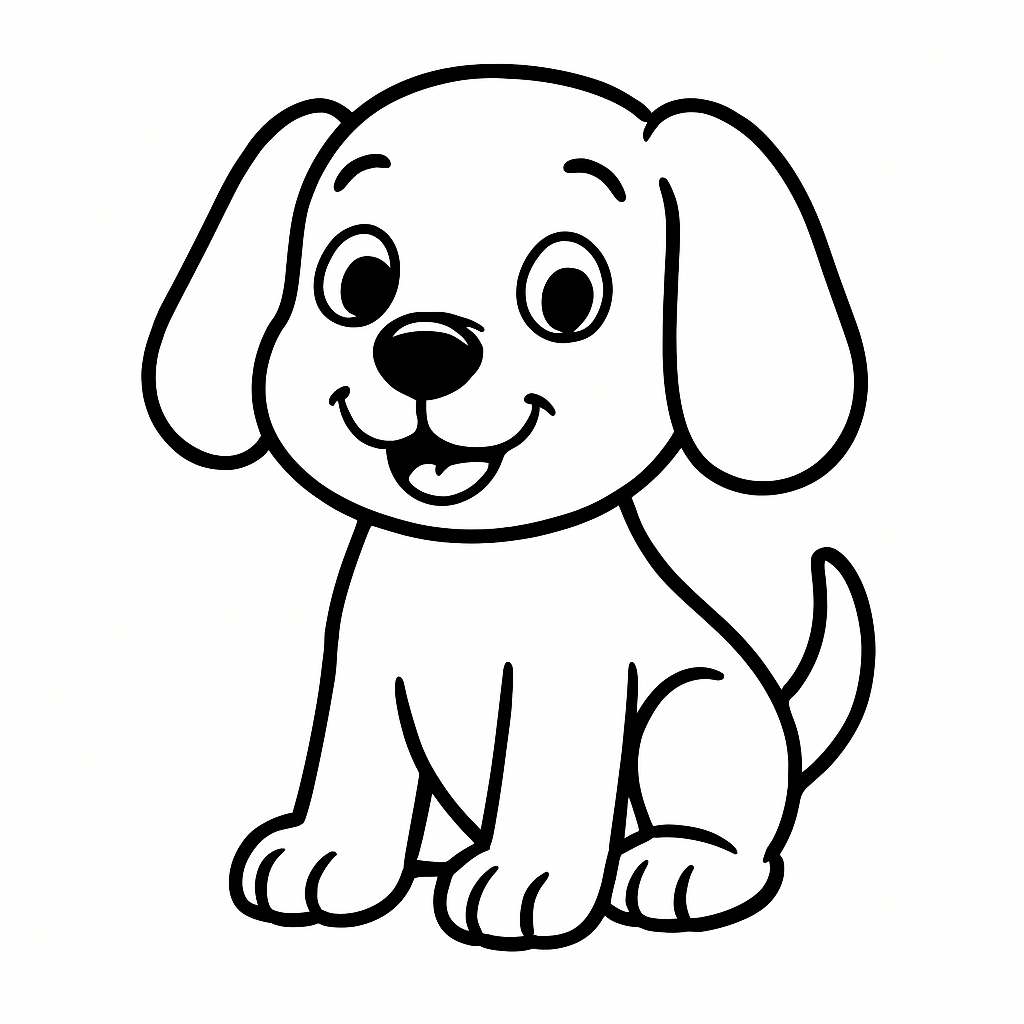 Dog coloring page