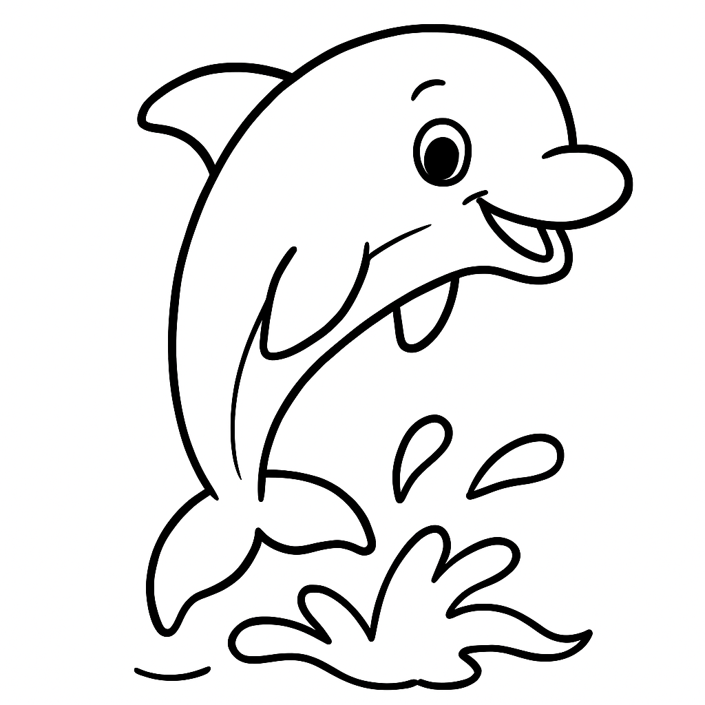 Dolphin coloring page