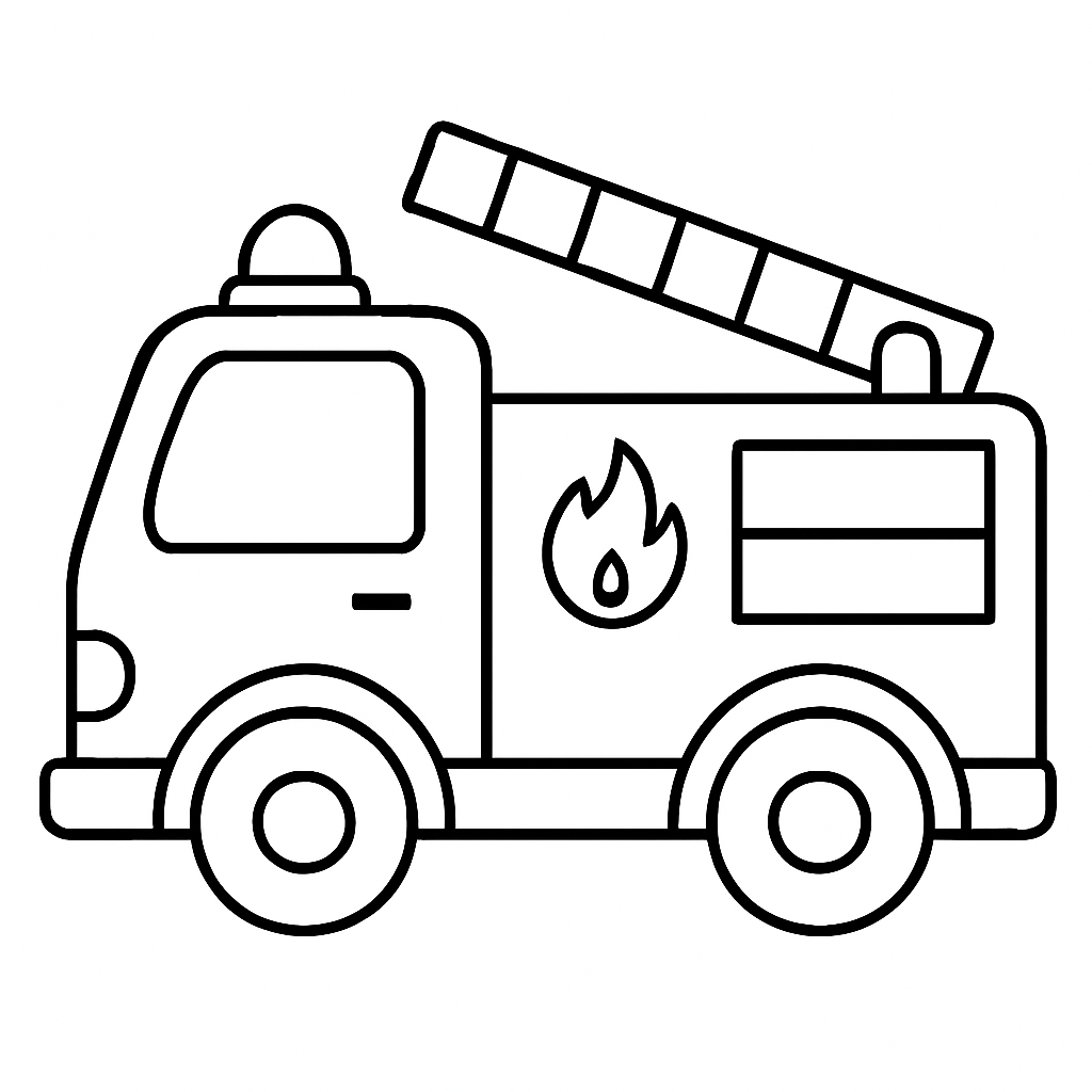 Fire Truck coloring page