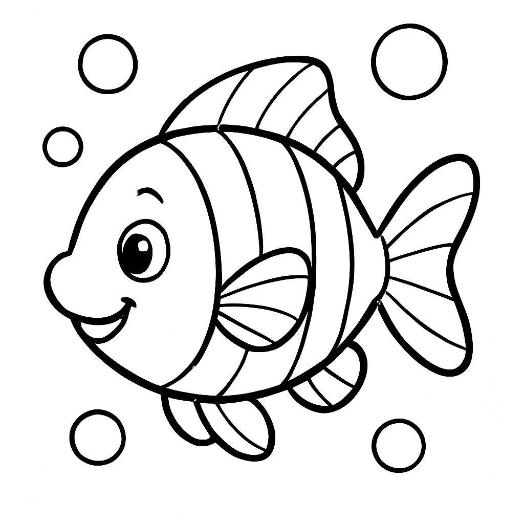 Ocean coloring page preview