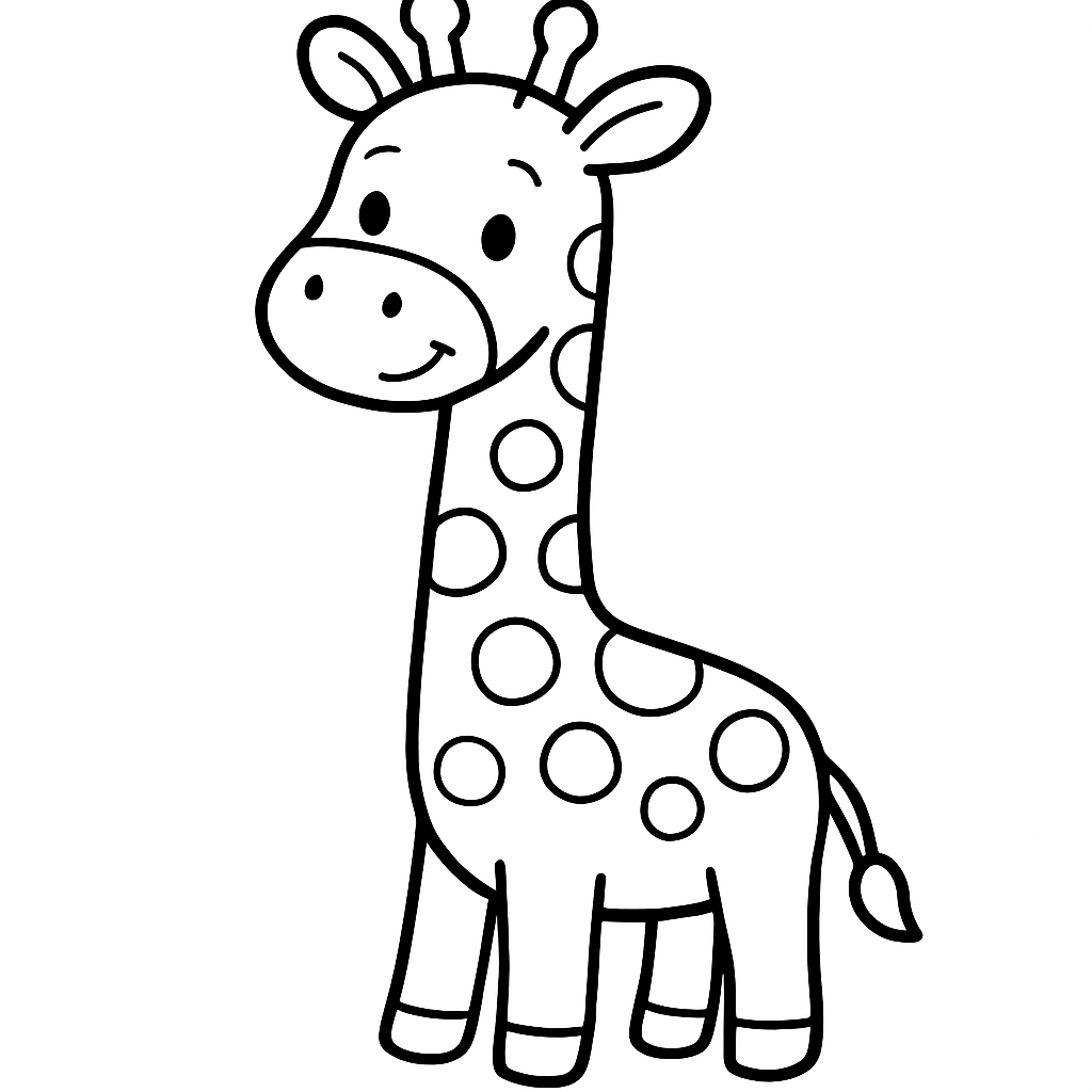Giraffe coloring page