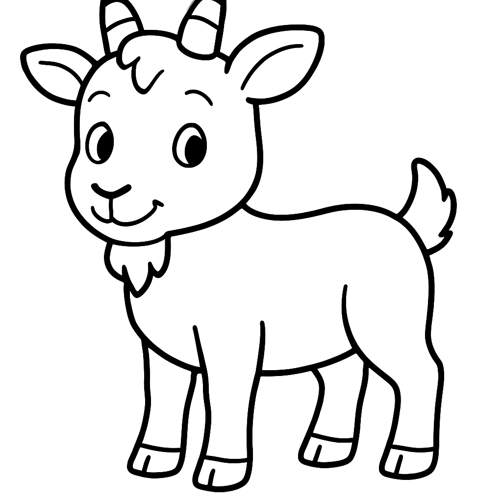 Goat coloring page