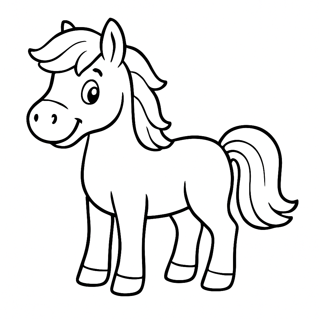 Horse coloring page