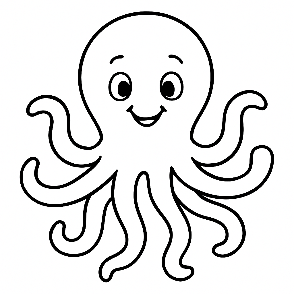 Octopus coloring page