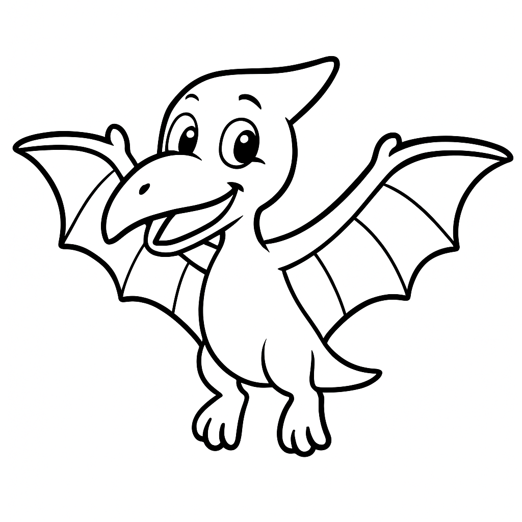 Pterodactyl coloring page