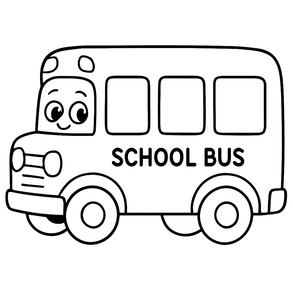 School Bus coloring page