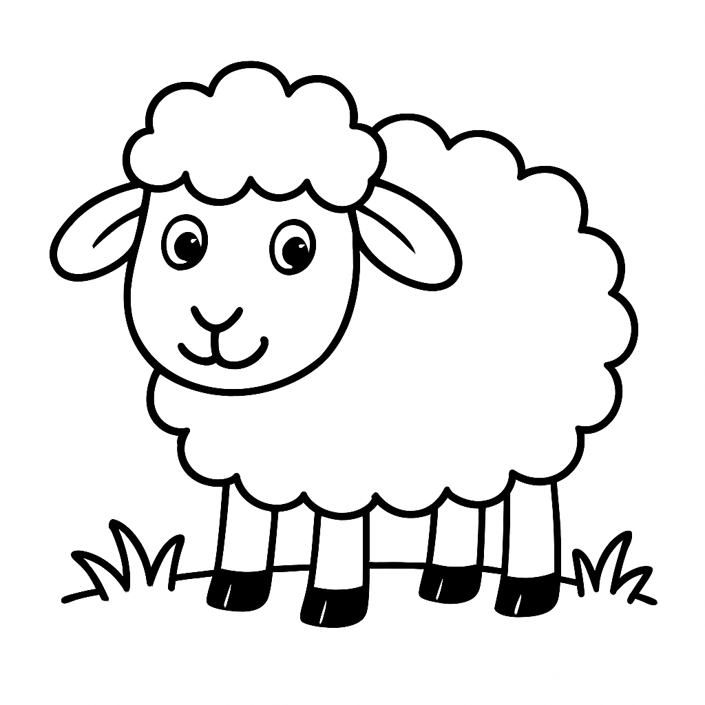 Sheep coloring page