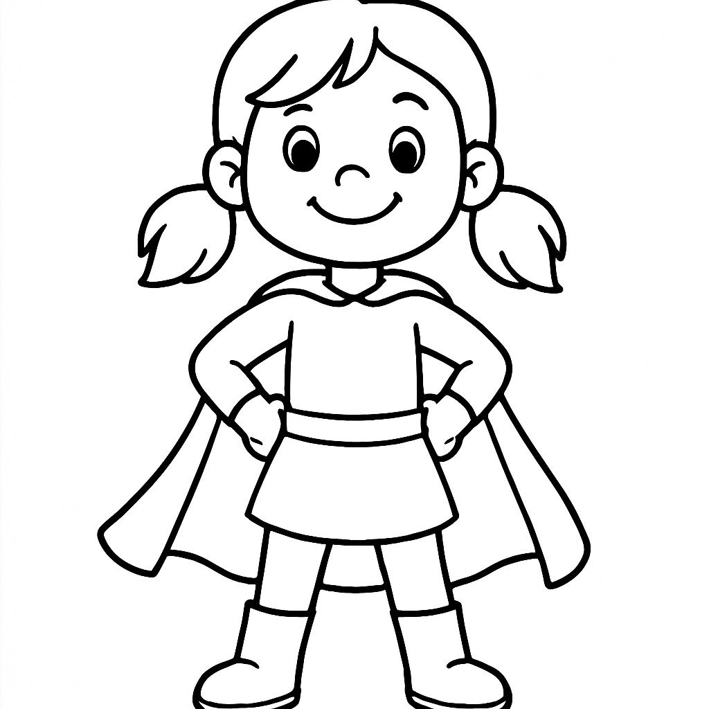 Super Girl coloring page