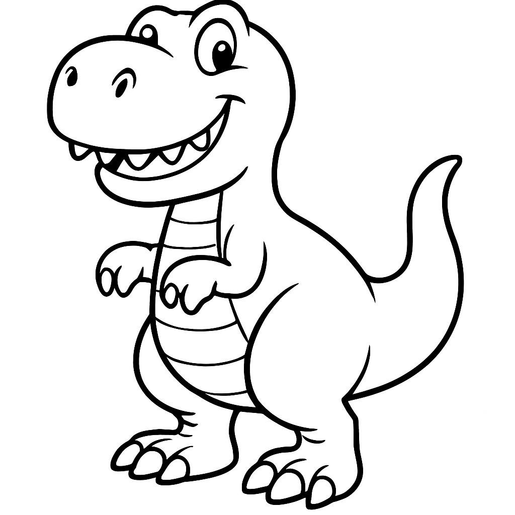 Dinosaurs coloring page preview