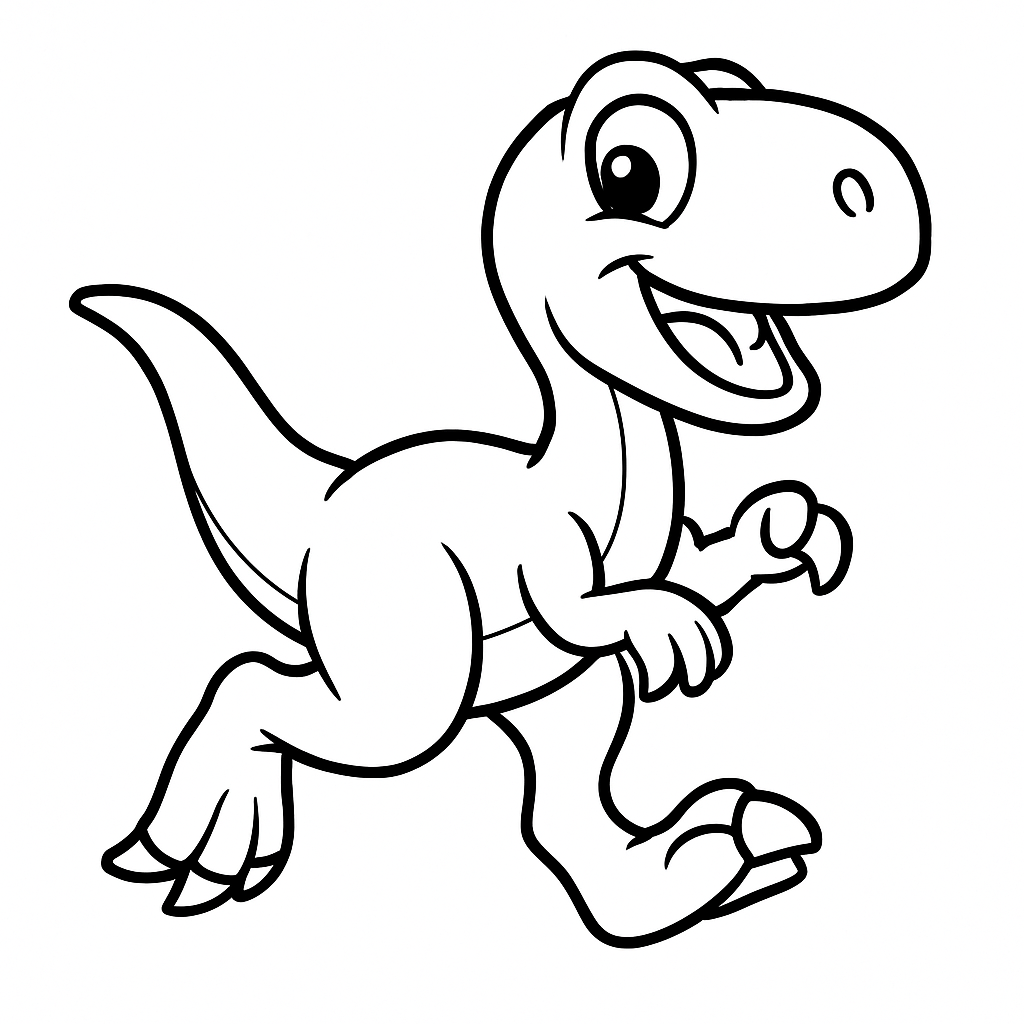 Velociraptor coloring page